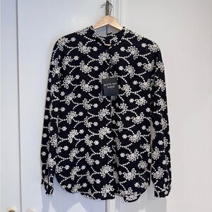 Bitte‎ Kai Rand Black and White  Eyelet Embroidered Long sleeve Women’s shirt .